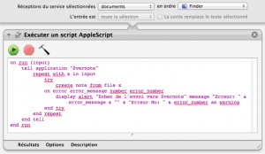 script Evernote